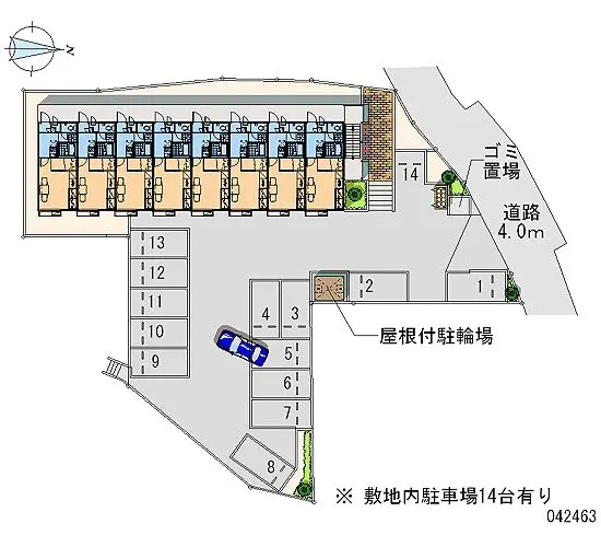 ★手数料０円★仙台市宮城野区小鶴１丁目　月極駐車場（LP）